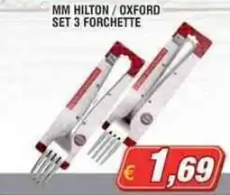 Maury's Mm hilton / oxford set 3 forchette offerta