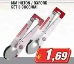 Maury's MM hilton / oxford set 3 cucchiai offerta