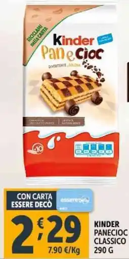 Deco Supermercati Kinder panecioc classico offerta