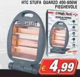 Maury's HTC STUFA QUARZO 400-800W PIEGHEVOLE offerta