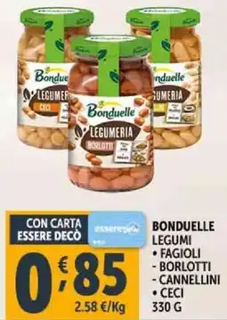 Deco Supermercati Bonduelle legumi offerta