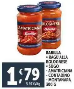 Deco Supermercati Barilla offerta