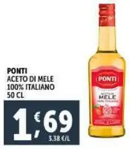 Deco Supermercati Ponti aceto di mele 100% italiano offerta