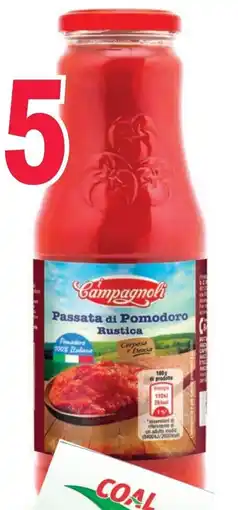 èccoMI Passata di pomodoro rustica I CAMPAGNOLI offerta