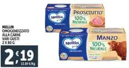 Deco Supermercati Mellin omogeneizzato alla carne offerta