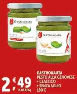 Deco Supermercati Gastronauta pesto alla genovese offerta