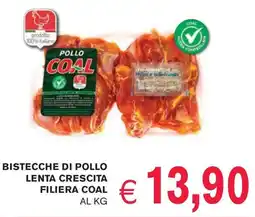 èccoMI Bistecche di pollo lenta crescita filiera COAL offerta