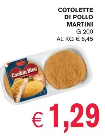 èccoMI Cotolette di pollo MARTINI offerta