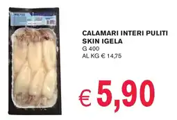 èccoMI Calamari interi puliti skin IGELA offerta