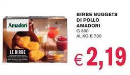 èccoMI Birbe nuggets di pollo AMADORI offerta