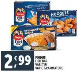 Deco Supermercati Findus fish bar offerta