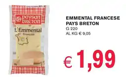 èccoMI Emmental francese PAYS BRETON offerta