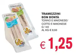 èccoMI Tramezzini bon bontà tonno e maionese/ cotto e maionese offerta