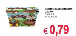èccoMI Budino macchiolina cacao offerta