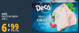 Deco Supermercati Decò filetti di orata offerta