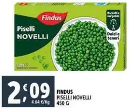 Deco Supermercati Findus piselli novelli offerta