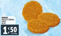 Deco Supermercati Burger pollo e cereali offerta