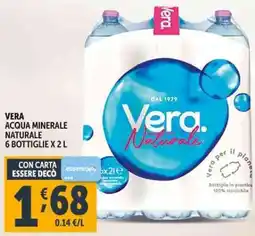 Deco Supermercati Vera acqua minerale naturale offerta