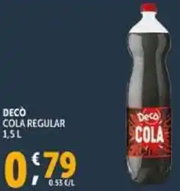 Deco Supermercati Deco cola regular offerta