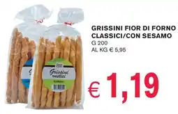èccoMI Grissini fior di forno classici/con sesamo offerta