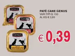 èccoMI Patè cane GENUS offerta