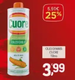 Supermercato Fratelli Scotto Olio di mais CUORE offerta