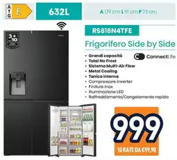 Unieuro Hisense RS818N4TFE Frigorifero Side by Side offerta