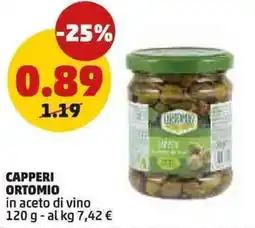 PENNY Capperi ortomio in aceto di vino offerta