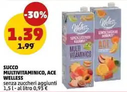 PENNY Succo multivitaminico, ace welless senza zuccheri aggiunti offerta