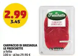 PENNY Carpaccio di bresaola LE FRESCHETTE offerta