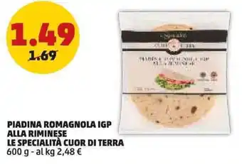 Piadina romagnola igp alla riminese le specialità cuor di terra