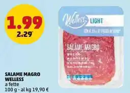 PENNY Salame magro WELLESS offerta