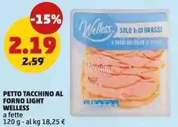 PENNY Petto tacchino al forno light WELLESS offerta