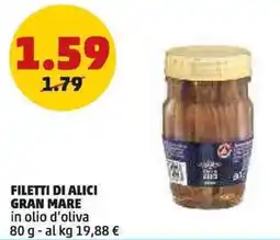 PENNY Filetti di alici gran mare in olio d'oliva offerta