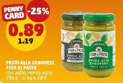 PENNY Pesto alla genovese fior di pasta con aglio, senza aglio offerta