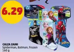 PENNY Calza zaini spiderman, batman, frozen offerta