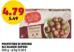 PENNY Polpettine di bovino GLI ALLEGRI SAPORI offerta
