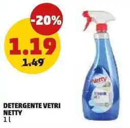 PENNY Detergente vetri NETTY offerta