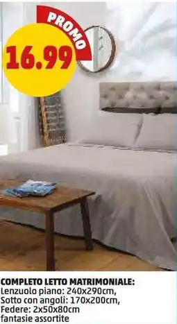 PENNY Completo letto matrimoniale offerta
