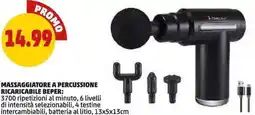 PENNY Massaggiatore a percussione ricaricabile beper offerta