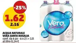 PENNY Acqua naturale vera santa rosalia offerta