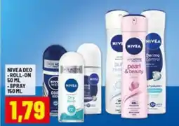 Risparmio Casa Nivea deo roll-on, spray offerta