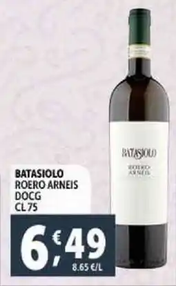 Deco Supermercati Batasiolo roero arneis docg offerta