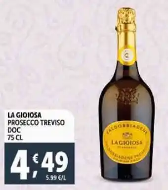 Deco Supermercati La gioiosa prosecco treviso doc offerta