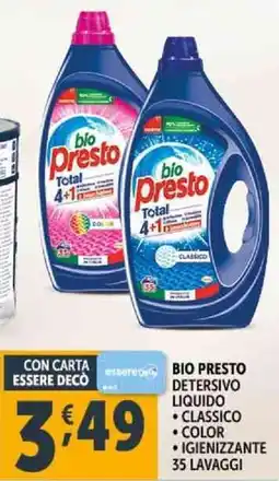 Deco Supermercati Bio presto detersivo liquido offerta