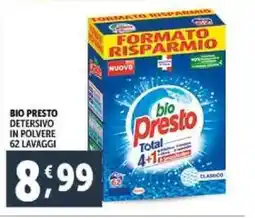 Deco Supermercati Bio presto detersivo in polvere offerta