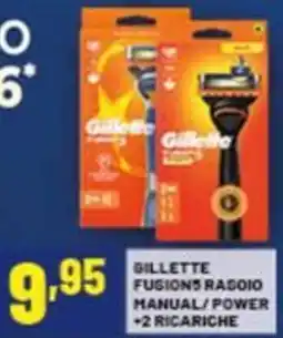 Risparmio Casa Gillette fusions ragoio manual/power +2 ricariche offerta