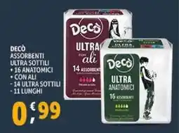 Deco Supermercati Decò assorbenti ultra sottili offerta
