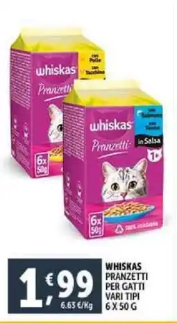 Deco Supermercati Whiskas pranzetti per gatti offerta