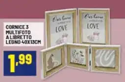 Risparmio Casa Cornice 3 multifoto alibretto legno offerta